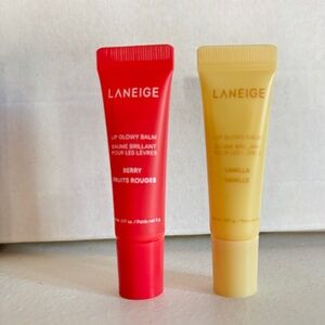 LANEIGE 2 pc Lip Glowy Balm BERRY And Vanilla